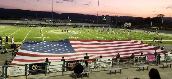 MMHS vs Valencia HS Varsity game on a Thursday in 99° weather... let's go RAMS!!! 9/5/24