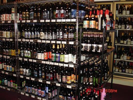 Large selections of craft and imported beers.