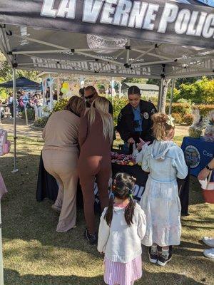 La Verne Police handing out treats