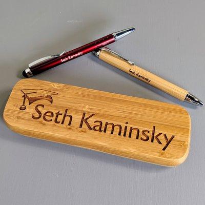 Personalized pens and pen case