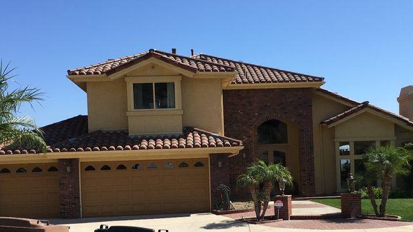 1 Piece Clay "S" Tile roof. Yorba Linda