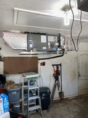 Horizontal installation in garage