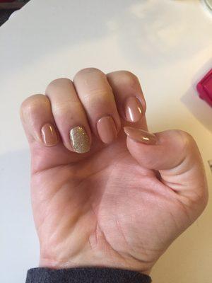 Shellac manicure with Mercedes