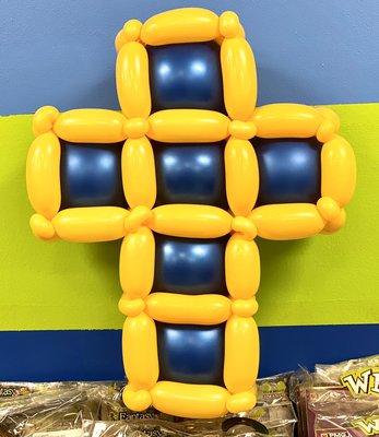 Blue yellow cross