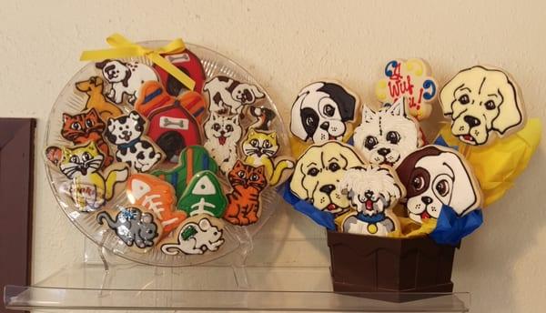 Cats & Dogs Cookie Display Cookies By Design Ft Worth TX