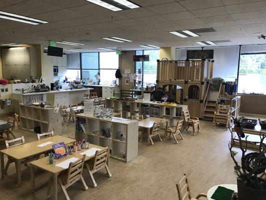 The Preschool Program's classroom. The preschool is a combined classroom serving the ages 2.9 to 5 years.