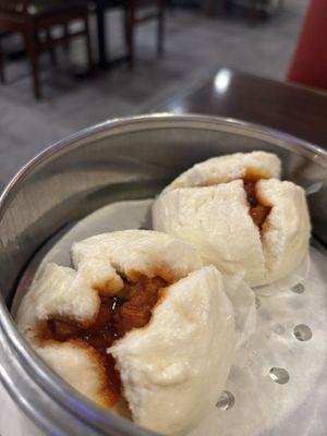 Sweet and savory BBQ pork Bao made to order...must try.