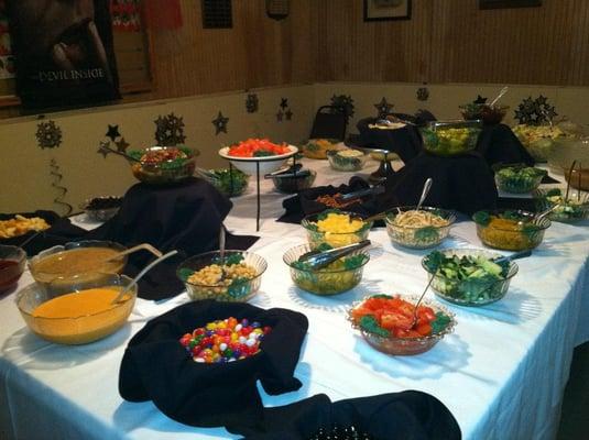 We have one of the larger salad bar set ups in Western New York.