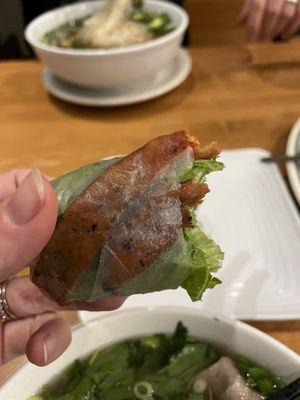 2 Spring Rolls - marinated pork