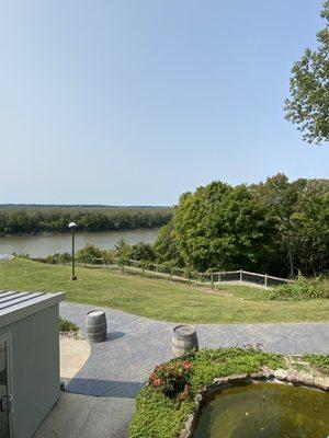 Exterior grounds overlooking the Missouri River