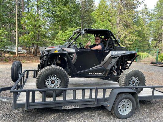 Happy husband, the RZR is fixed!!