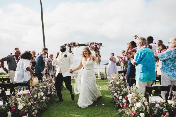 Amazing ceremony perfectly coordinated