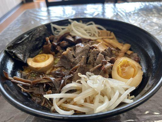 Spicy beef Ramen