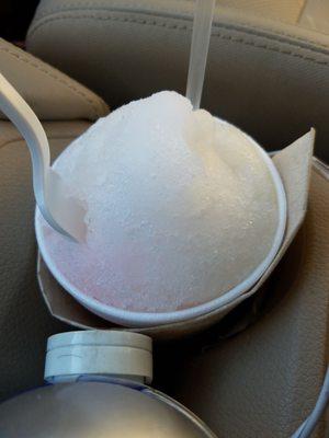 Med Pina Colada snowball