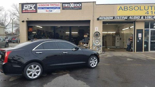 13' Cadillac ATS, tinted all around, looks Awesome!