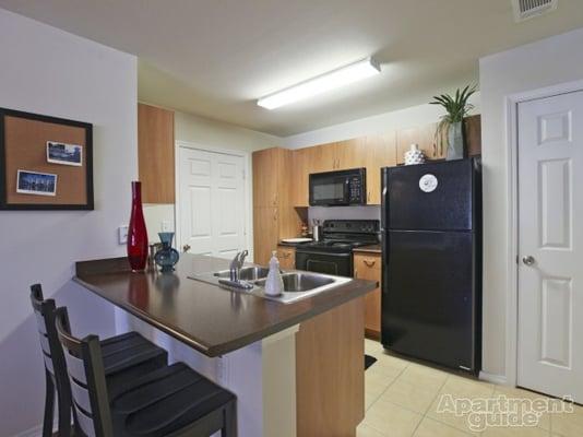 Through the door in the picture is the Full size washer and dryer!