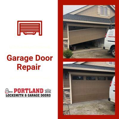 Garage Door Repair from Broken tracks, to repairing sensors.