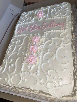 Baptism Cake Full Sheet