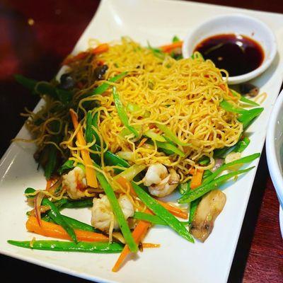 Stir Fried Noodles Shrimp