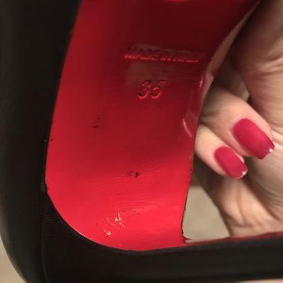 They destroyed my brand new Louboutins. I have them put on red soles for me, and my baby returned looking like they had been to war :(