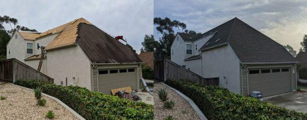 GAF Timberline HD Composition Shingles 

Color : mission brown 

Location: Carlsbad