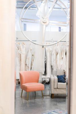 Veil wheel in one of the bridal suites