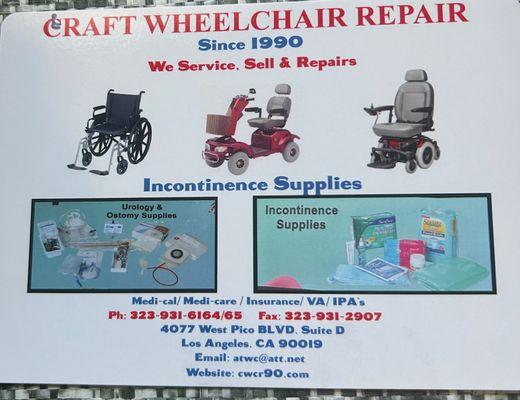 Craft Wheelchair Repair