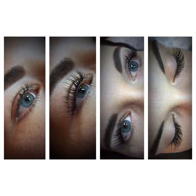 Before and After Eyelash Extensions by Emy Izzy