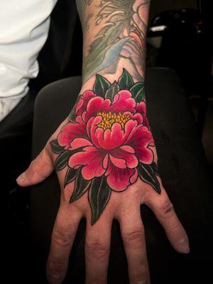 Peonies tattoo flower