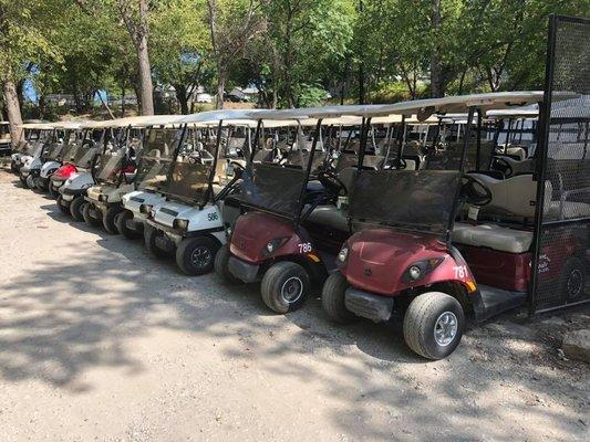 Over 500+ Golf cars and UTVs to rent from!