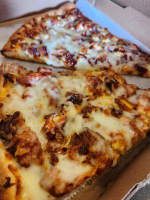 Bbq Chicken Pizza and Chicken Parm Pizza