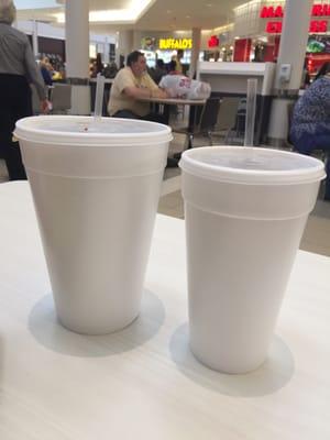 Drink size - that large is HUGE