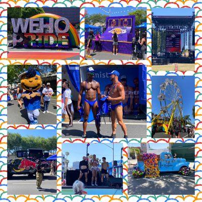 Montage of images from WeHo Pride