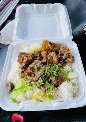 25. Beef Stew and Vegetable with Rice Lunch