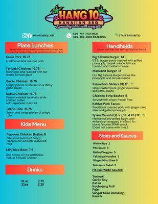 Updated Menu!