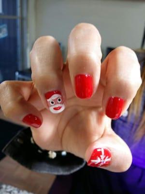 Angel Nails - Professional Nails Care, Facial & Waxing, Eyelashes Extension 
-= Xmas 2014 Santa Design =-