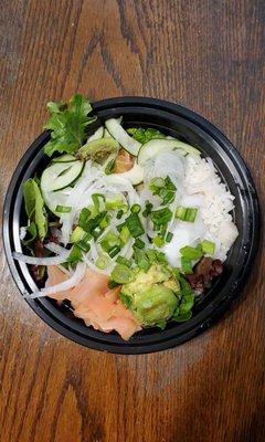 poke bowl without sauces (health accommodation)