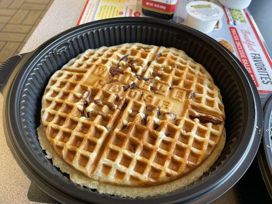 Waffles with pecans