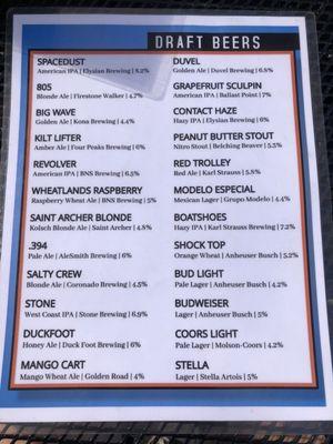 Beer list