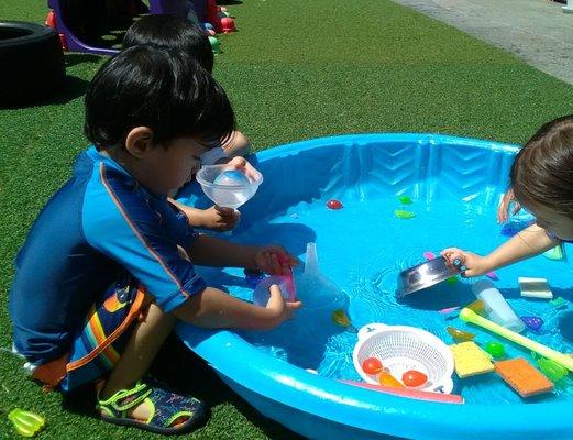 Small enclosed outside play area