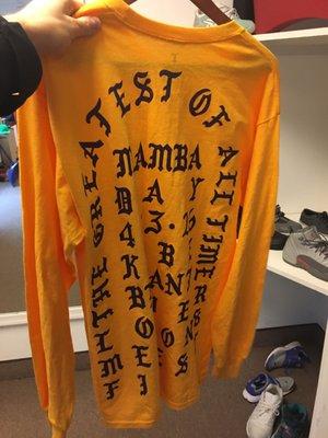 Kanye t shirt from Pablo era (2016)