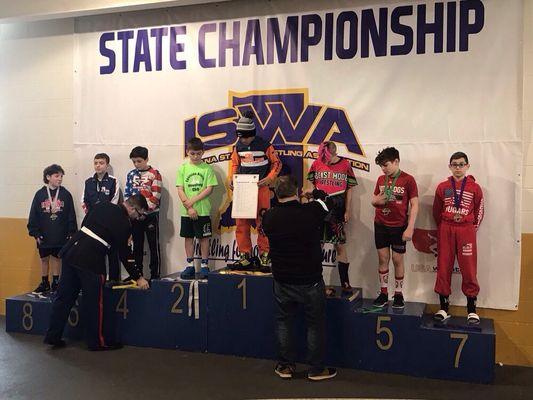 My grandson earned 7th place at the ISWA wrestling championships last weekend