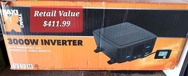 3000 w Inverter with lcd screen and power cables. Brand new only asking $100