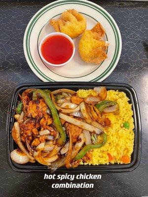 Hot spicy chicken combination