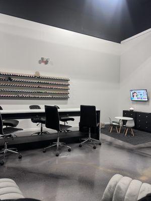 Nail studio with kids section