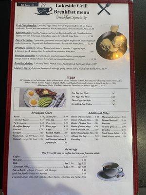 Breakfast Menu