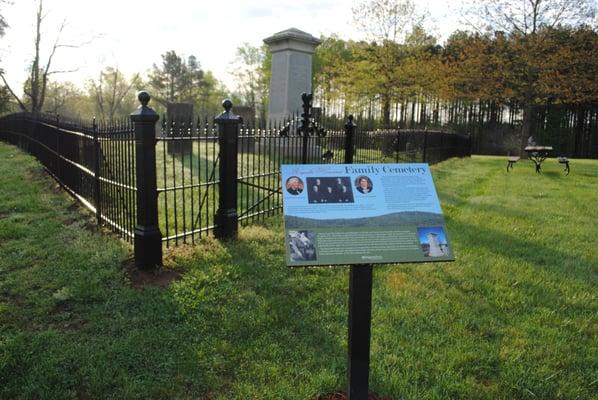 The family cemetery