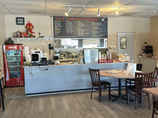 The front counter where you can order takeout