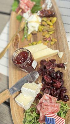 A close up of the Charcuterie Board