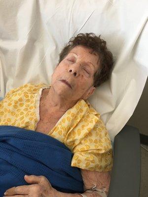 My Mom at Summerlin Hospital ER?where it was confirmed she had been overdosed with a Benzo.